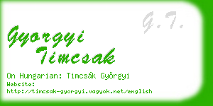 gyorgyi timcsak business card